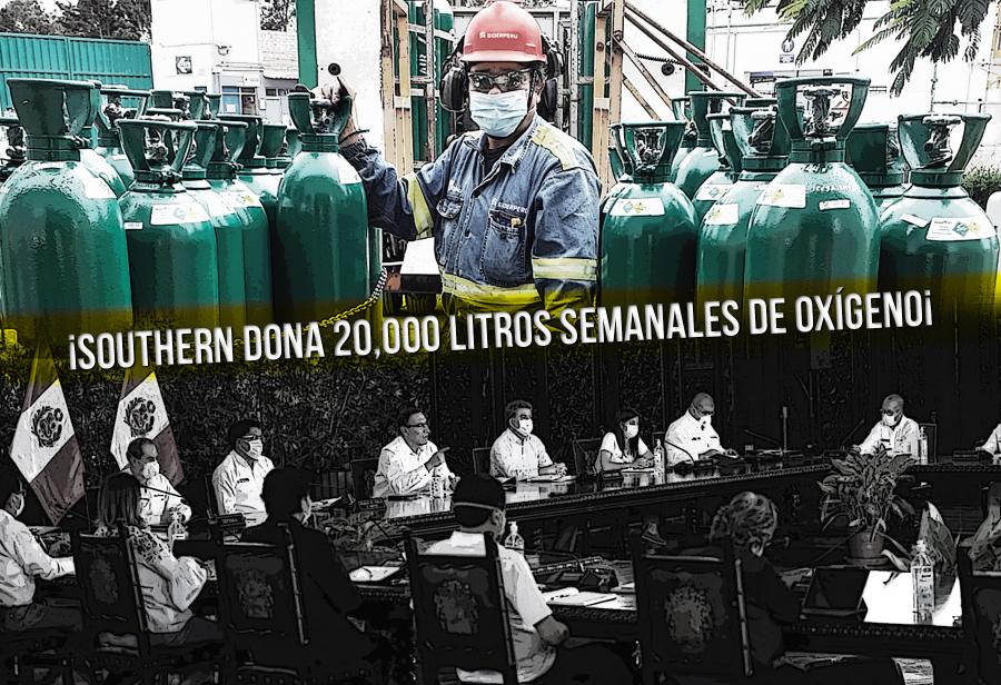 ¡Southern dona 20,000 litros semanales de oxígeno!