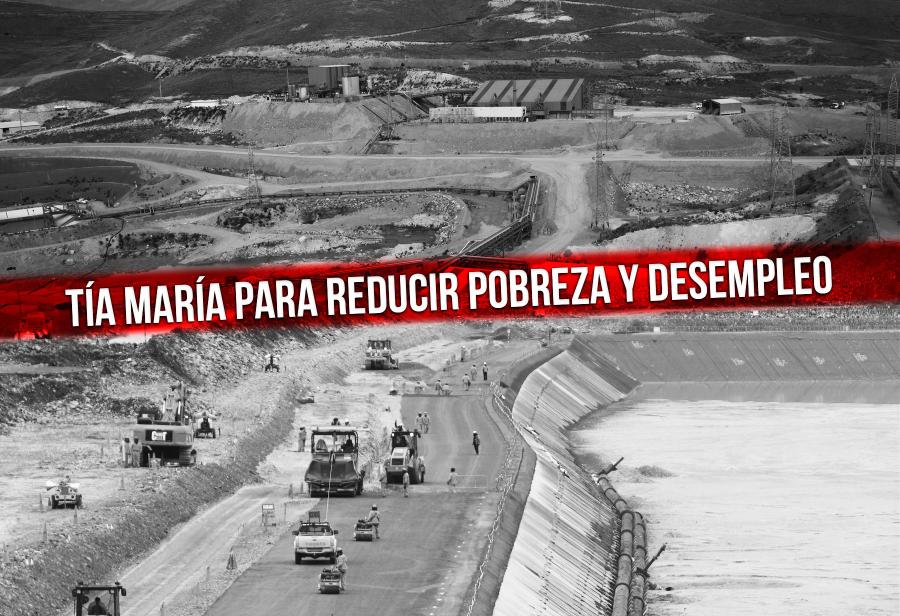 Tía María para reducir pobreza y desempleo