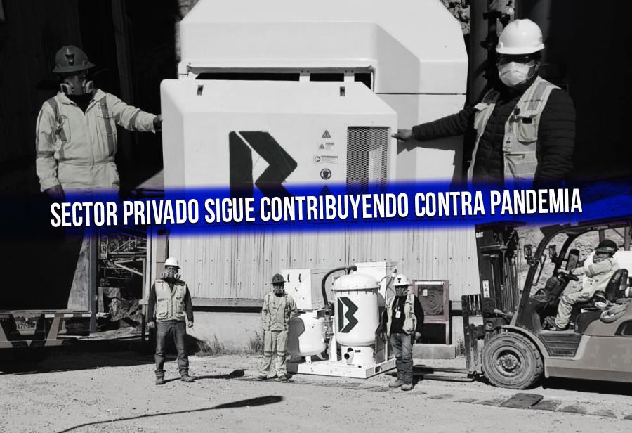 Sector privado sigue contribuyendo contra pandemia