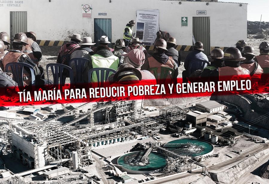 Tía María para reducir pobreza y generar empleo