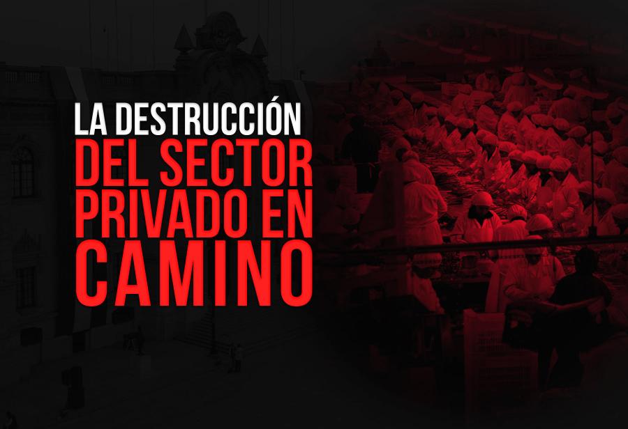 La destrucción del sector privado en camino