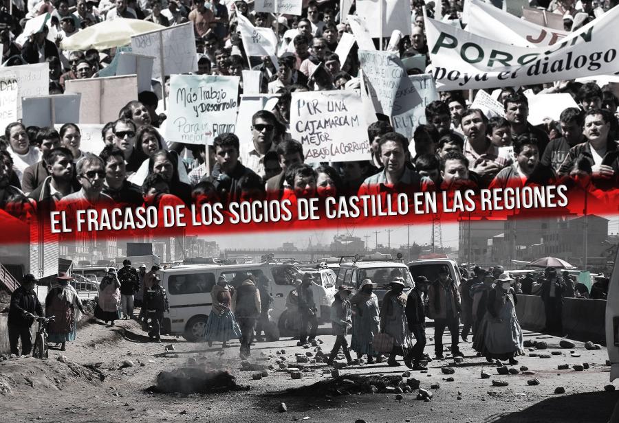 El fracaso de los socios de Castillo en las regiones