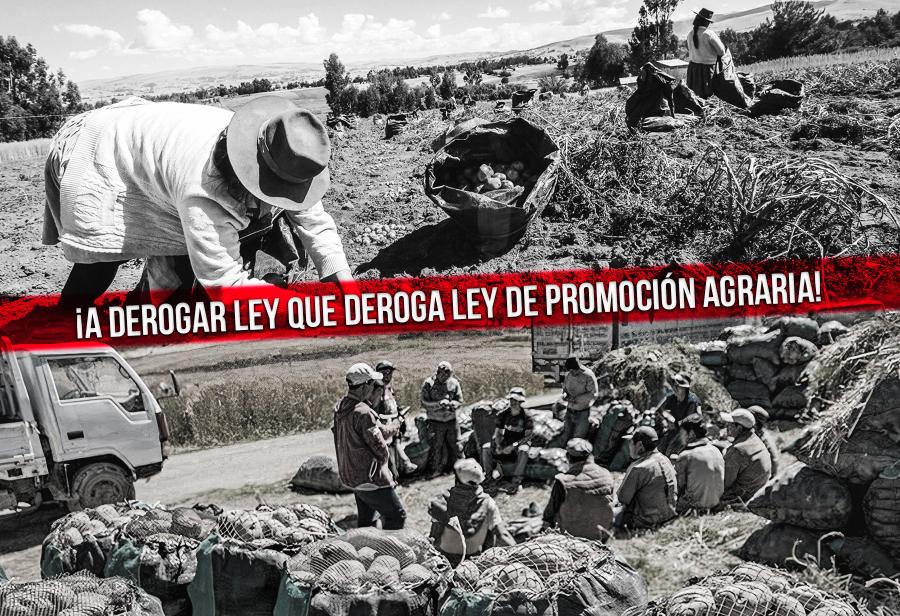 ¡A derogar ley que deroga Ley de Promoción Agraria!