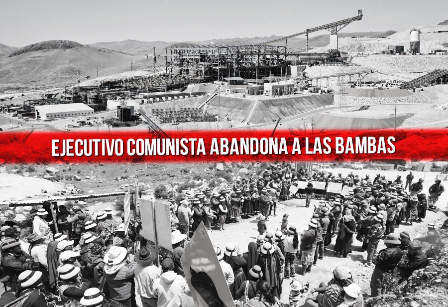Ejecutivo comunista abandona a Las Bambas