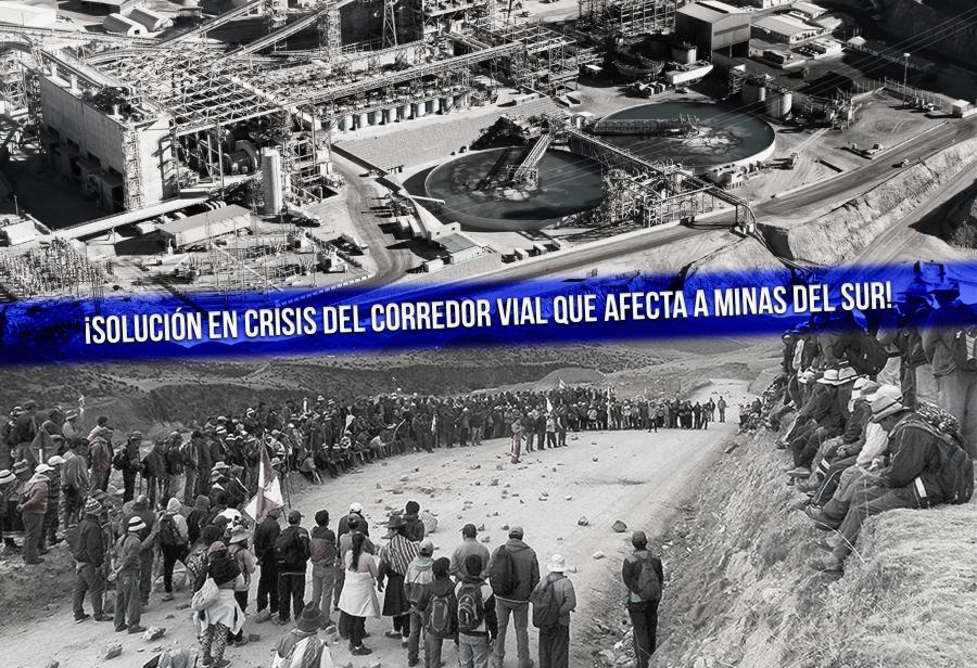 ¡Solución en crisis del corredor vial que afecta a minas del sur!