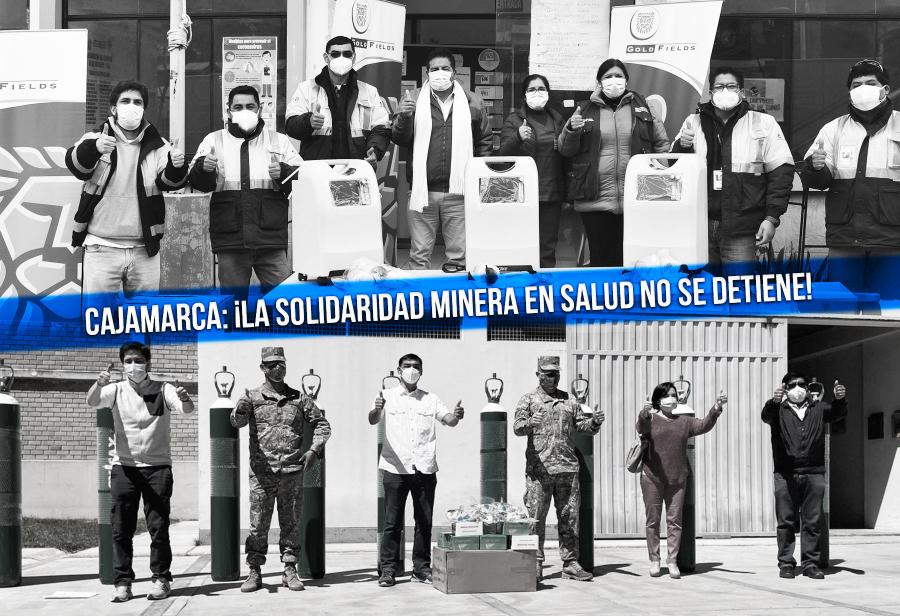 Cajamarca: ¡la solidaridad minera en salud no se detiene!