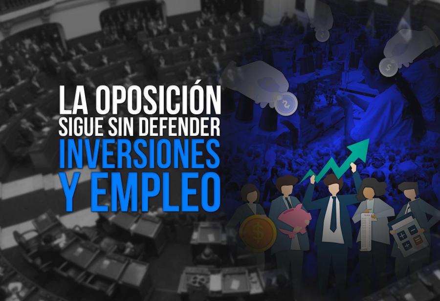 La oposición sigue sin defender inversiones y empleo