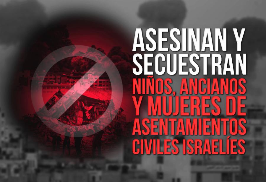 ¡El mundo democrático condena el ataque terrorista a Israel!