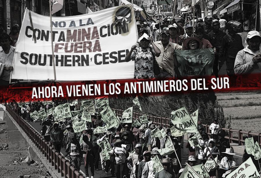 Ahora vienen los antimineros del sur
