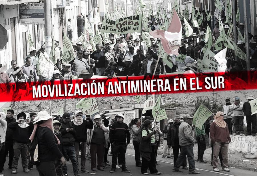 Movilización antiminera en el sur