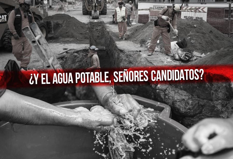 ¿Y el agua potable, señores candidatos?