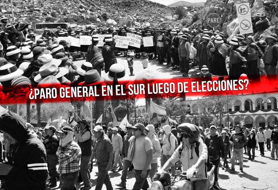 ¿Paro general en el sur luego de elecciones?