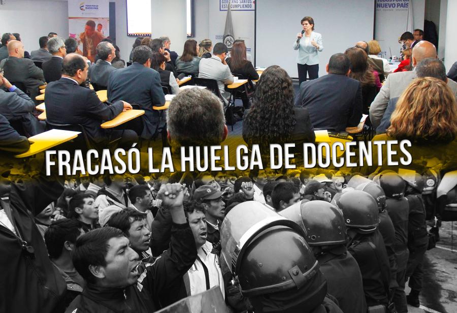 Fracas&oacute; la huelga de docentes