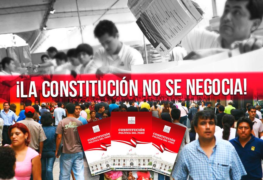 &iexcl;La Constituci&oacute;n no se negocia! &iexcl;Se defiende a cualquier costo!