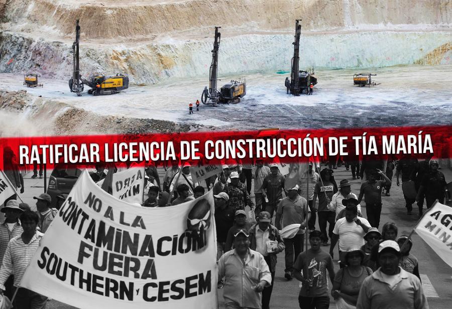 Ratificar licencia de construcci&oacute;n de T&iacute;a Mar&iacute;a