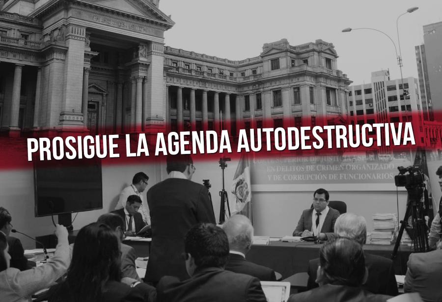 Prosigue la agenda autodestructiva