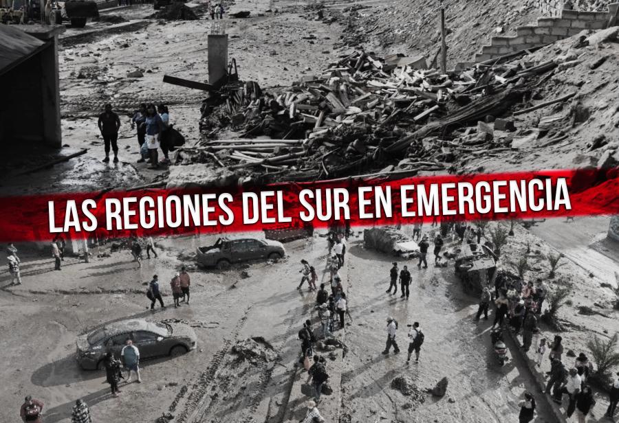 Las regiones del sur en emergencia