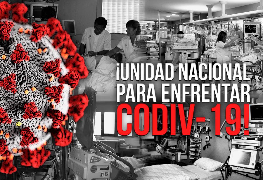 &iexcl;Unidad nacional para enfrentar codiv-19!