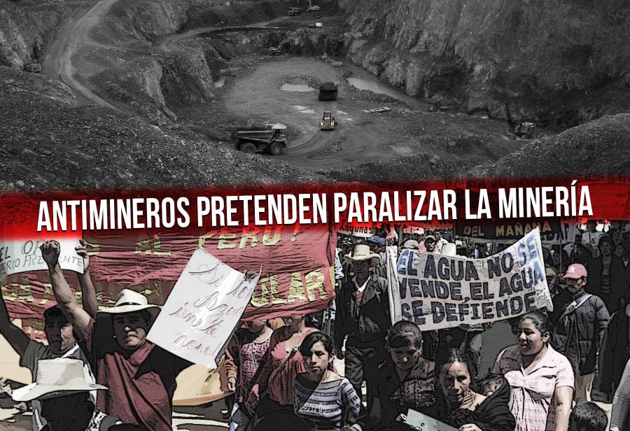 Antimineros pretenden paralizar la miner&iacute;a