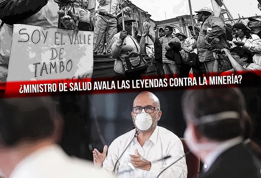 &iquest;Ministro de Salud avala las leyendas contra la miner&iacute;a?