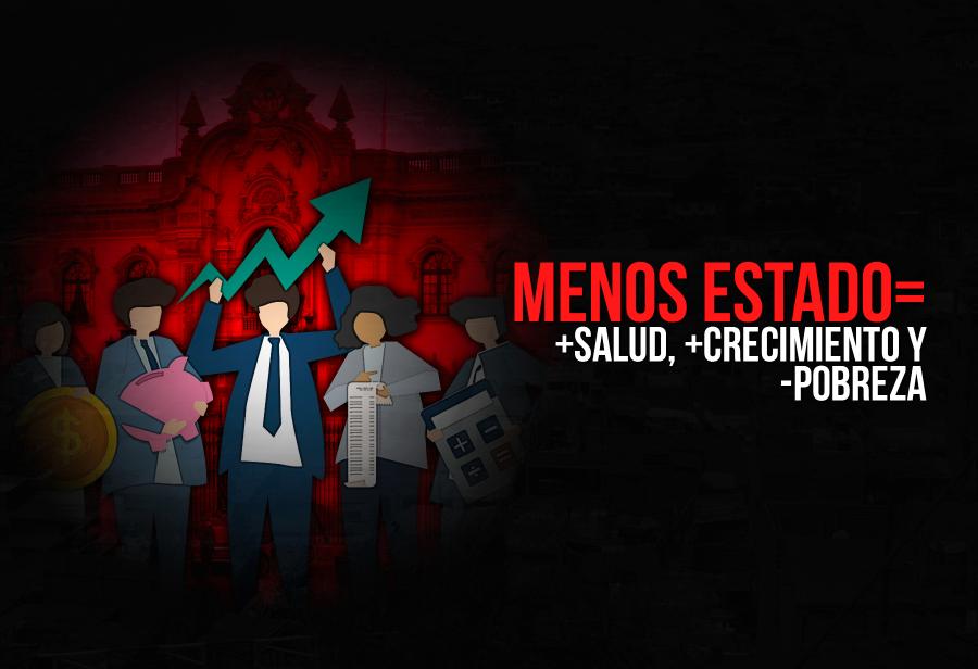 Menos Estado= +salud, +crecimiento y -pobreza