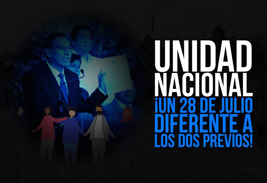 Unidad nacional: &iexcl;Un 28 de julio diferente a los dos previos!