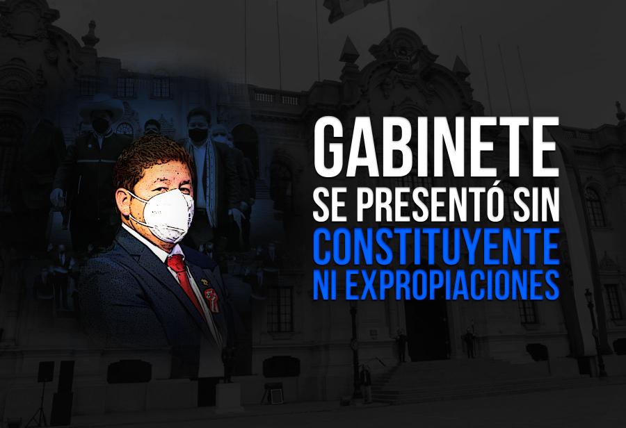 Gabinete se presentó sin constituyente ni expropiaciones