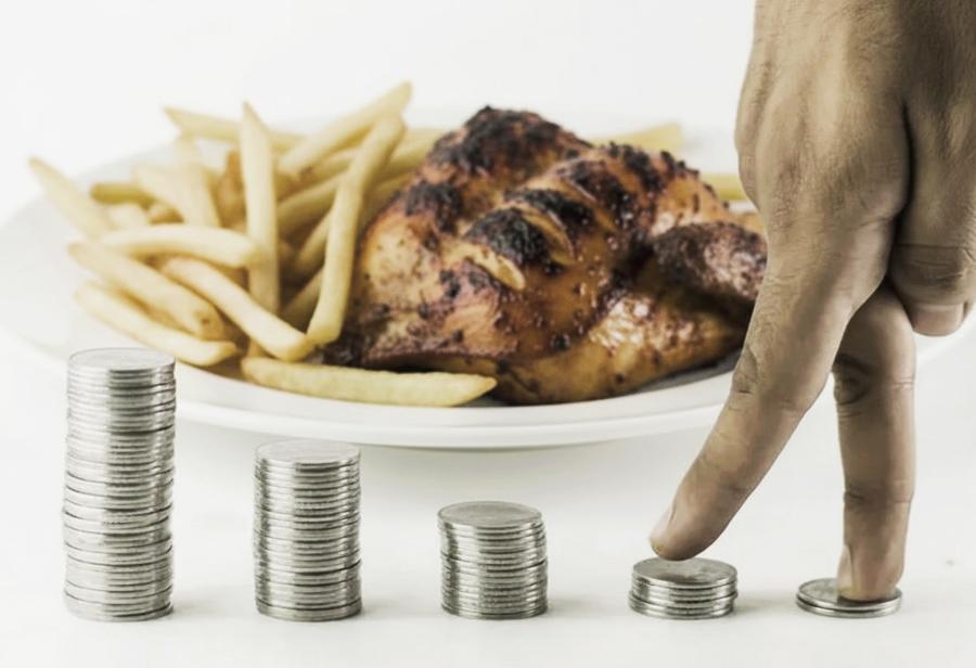 Un cuarto de pollo