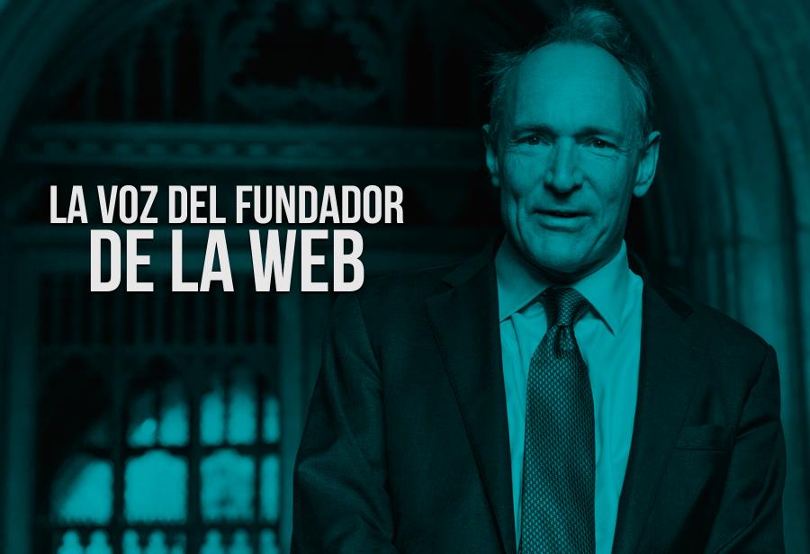 La voz del fundador de la web