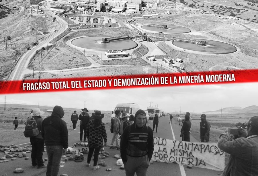 Fracaso total del Estado y el intento de demonizar a la minería moderna