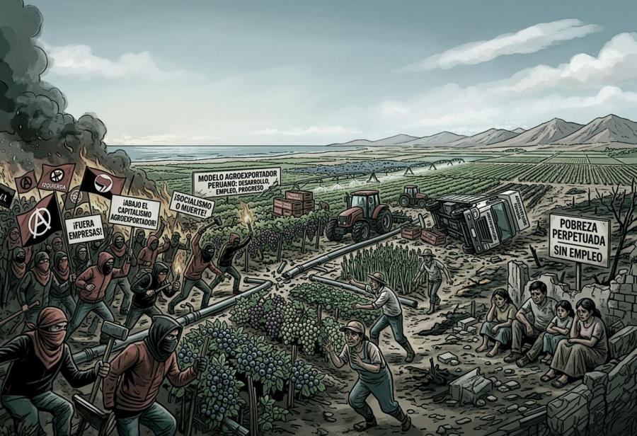 La izquierda antisistema ataca el modelo agroexportador del Per&uacute;